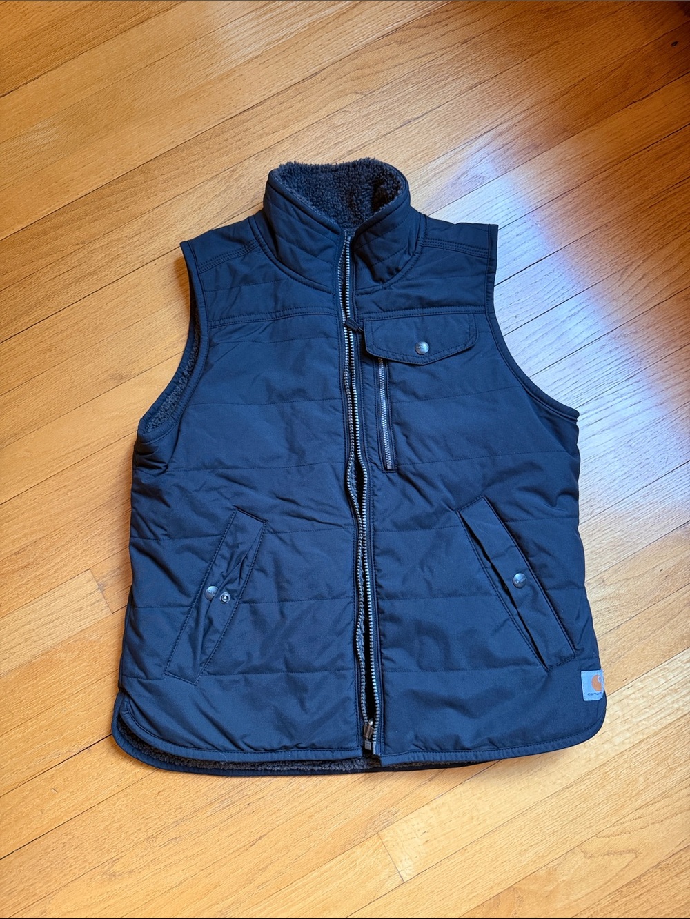 Carhartt Black Quilted Fleece-Lined Women's Vest